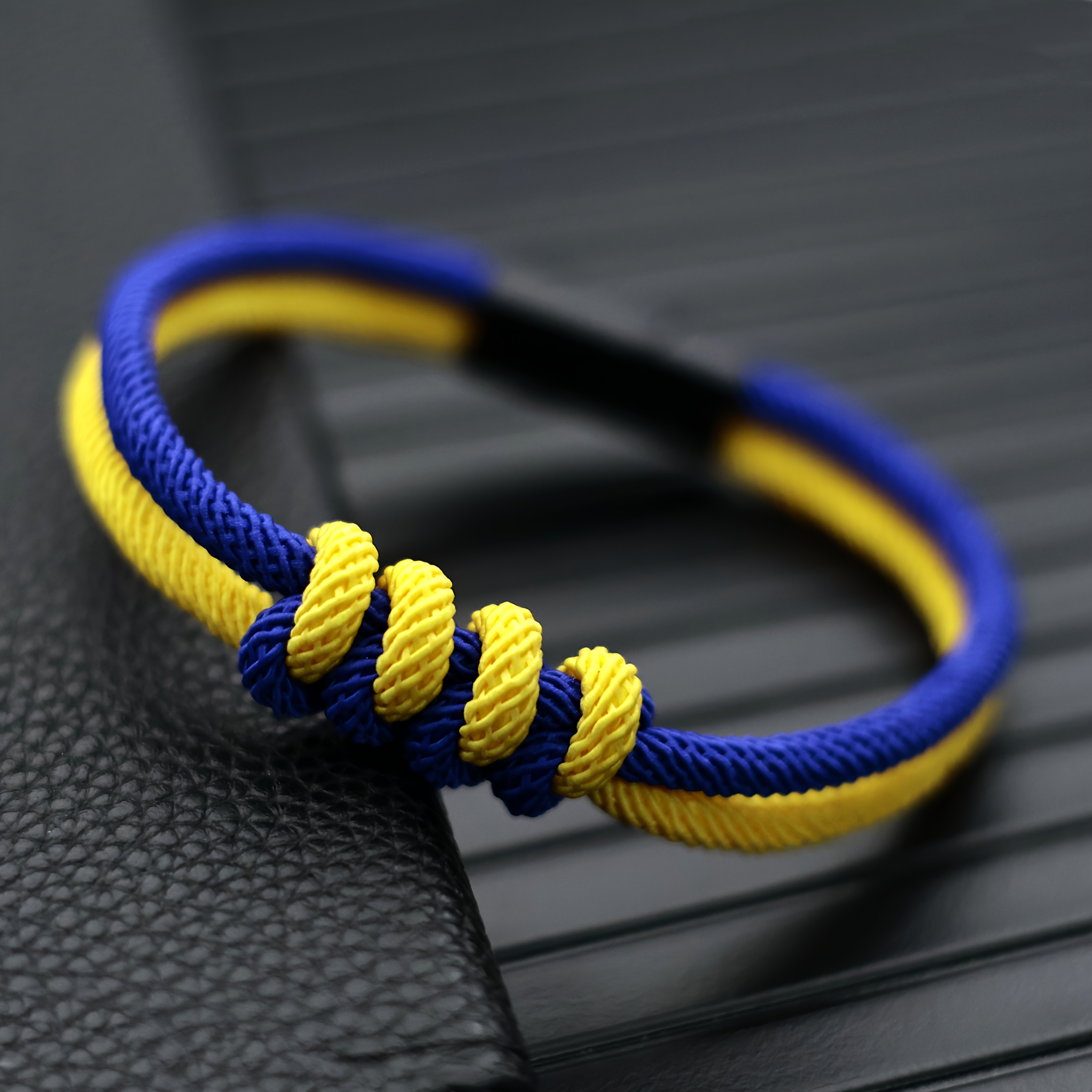 TEMU Men's Handmade Braided Bracelet - Retro Suitable For , Fathers, Or A Gift - Braided Jewelry For , Casual Wear & Special Occasions - Non-metallic