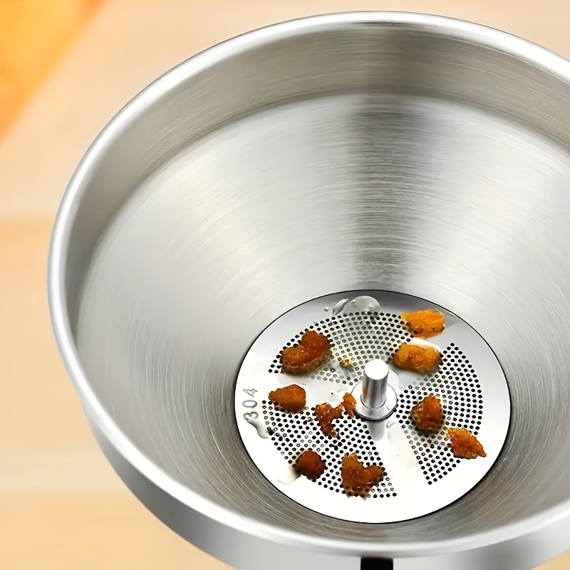 

Stainless Steel Kitchen Funnel With Fine Mesh Strainer - Perfect For Oil, Liquids, Food & Spices - Essential Cooking Tool