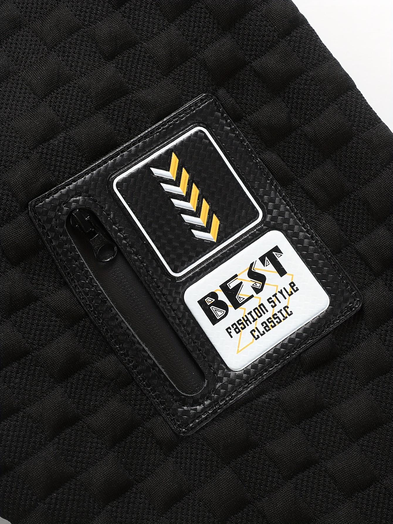 camisola casual de   redonda para homem - tecido de malha,    , top de fitness ao ar livre com bolso com  ,    , roupa de fitness ao ar livre | camisola com     | bolso com  , equipamento   de fitness detalhes 3