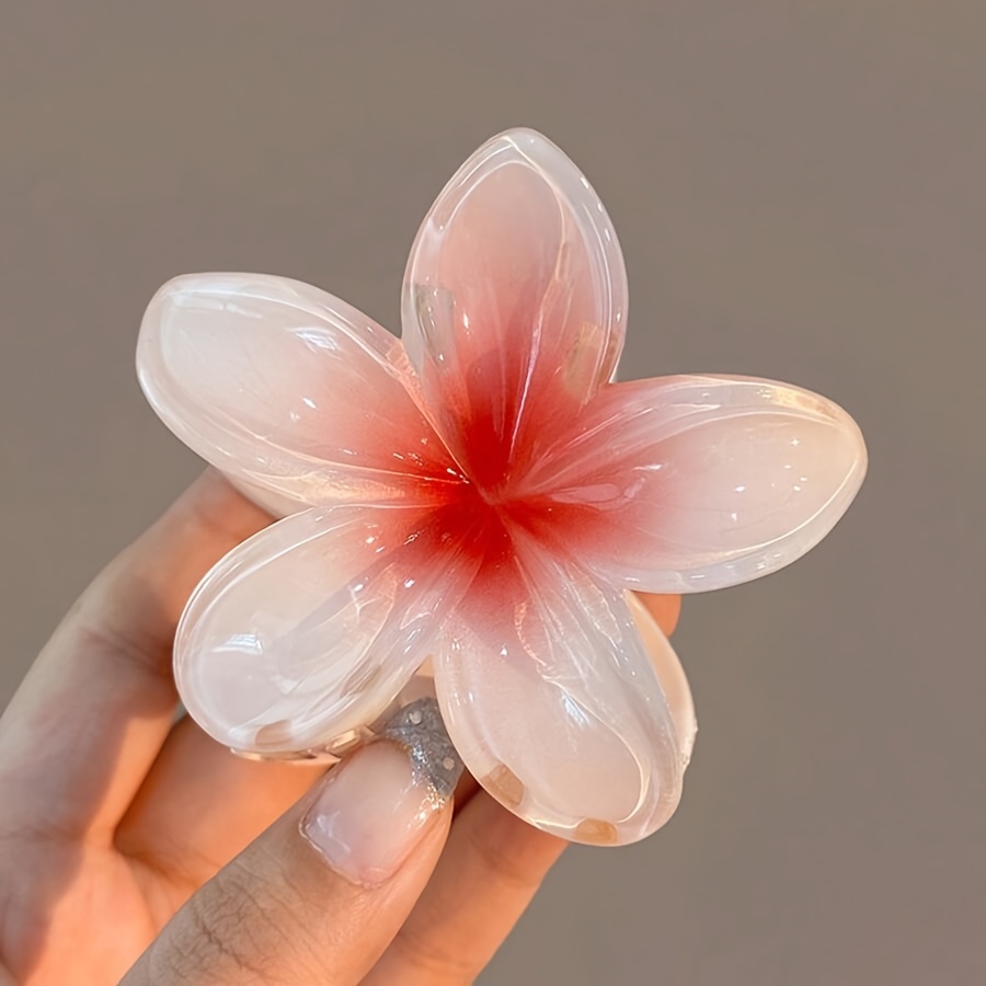 4pcs set 8cm beach hair clips plumeria - Temu Sweden
