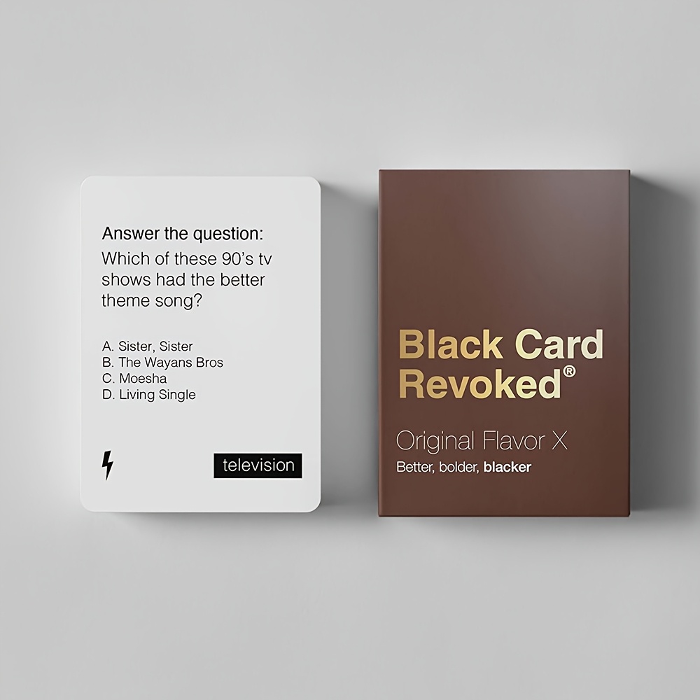 Get New Black Culture Quiz Card Game - Original Flavor X Family-Friendly Trivia Party Game for Halloween Christmas Gifts, Educational & Fun Group Activity