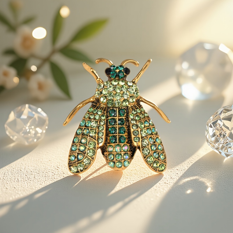 E-shop 1 Stück glänzende Bienen-Brosche und Anstecknadel, verziert für T-Shirts, Kleider, Rucksäcke, Hüte usw. – Ein herzerwärmendes Geschenk für