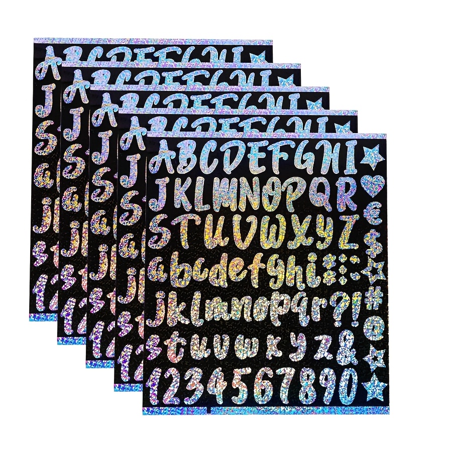 Image of 5sheets/400pcs 1-inch Colorful Reflective Waterproof Stickers, Suitable For Office, School, And Home Use, Used For Name Stickers, Posters, Diy Crafts, Art Making, And Classroom Decoration