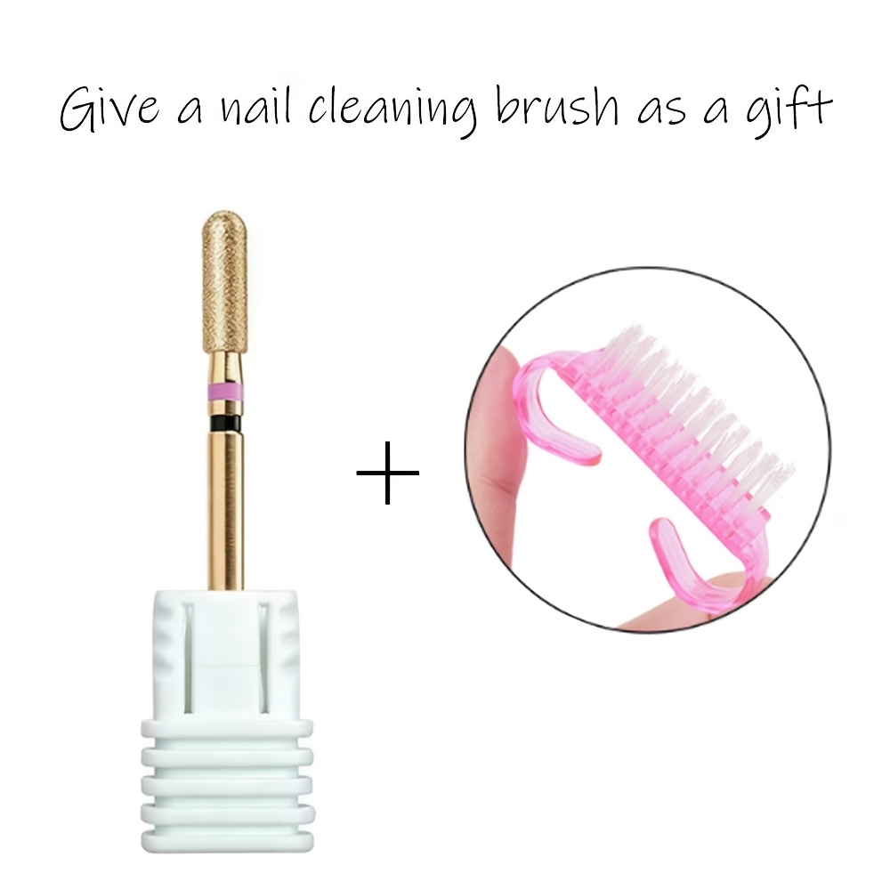 Gold-Plated Silver Diamond Nail Buffing Head