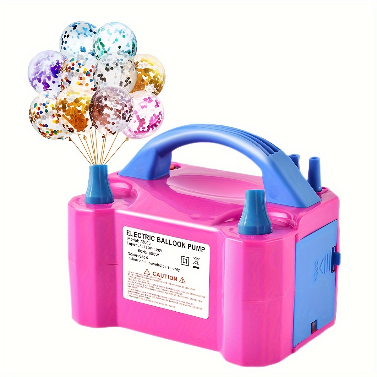 110V Portable Double Hole Electric Balloon Inflator Pump Air