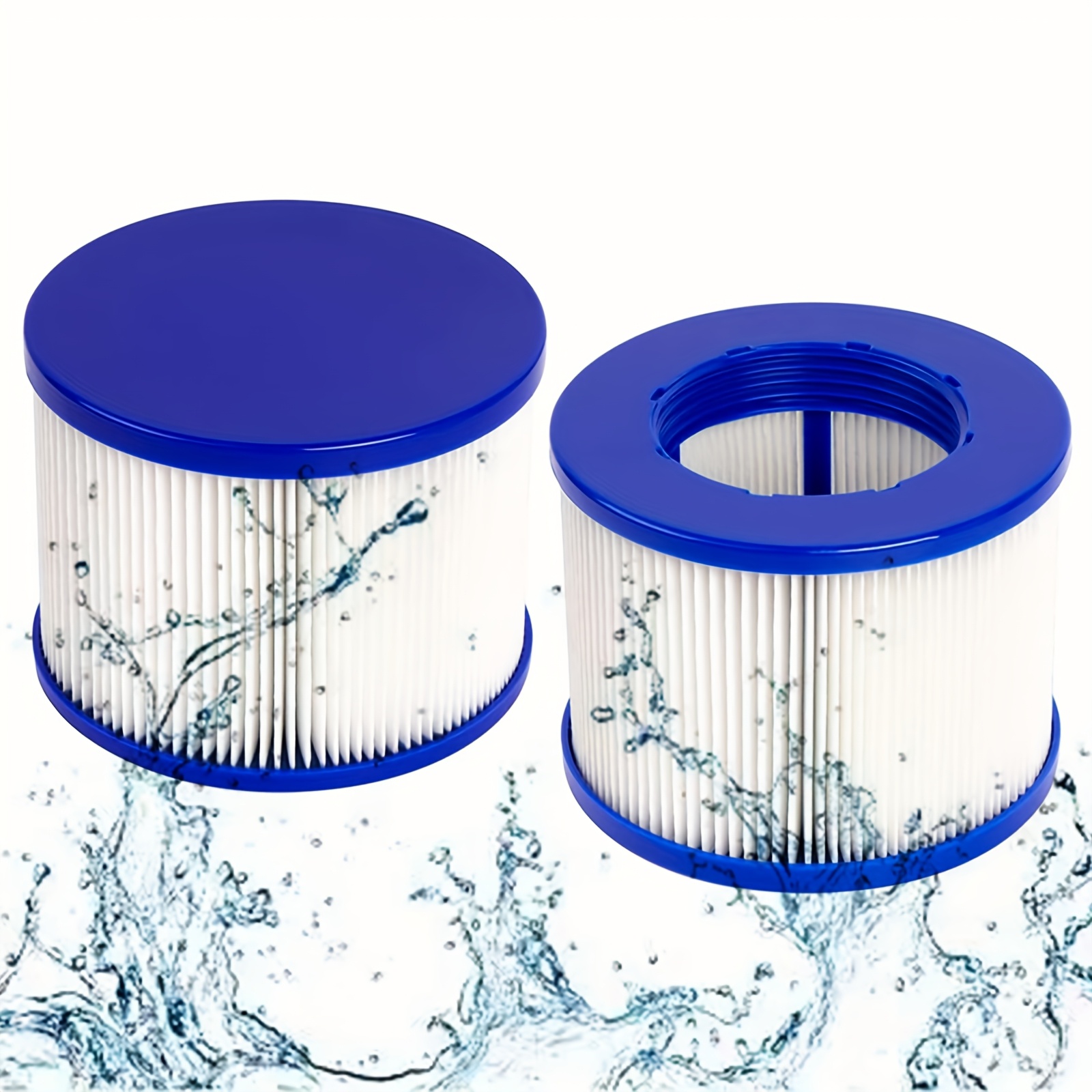 Replacement Filter Cartridge For Inflatable Hot Tubs And Massage Pools, Designed For Threaded Spa Filters
