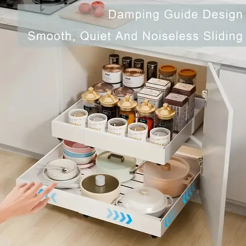 pull out cabinet organizers 21 deep with raising pad for framed cabinets expandable slide out drawers upgrade 3 slide rails roll out shelves