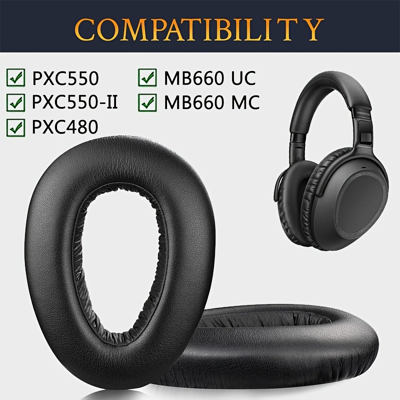 Replacement Ear Pads for Sennheiser PXC 550 PXC 550-II Wireless MB 660  Series Headphones Ear Cushions, Headset Earpads