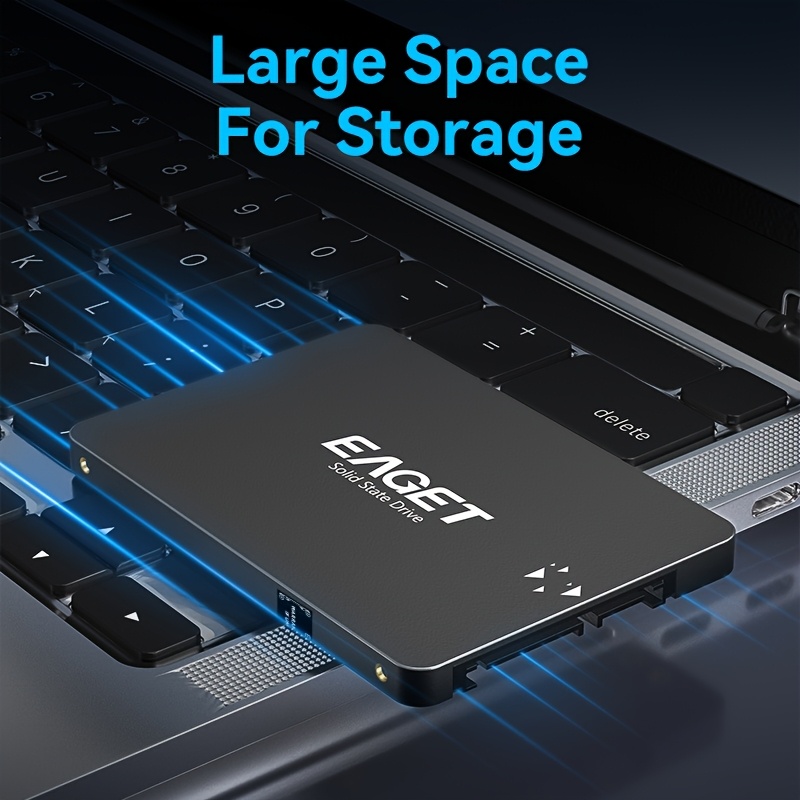 

1pc Eaget 120gb Ssd Solid State Drive - 2.5 Inch Sata Iii Storage With Rigorous Testing, Wide Compatibility, And Fast - No Battery Required