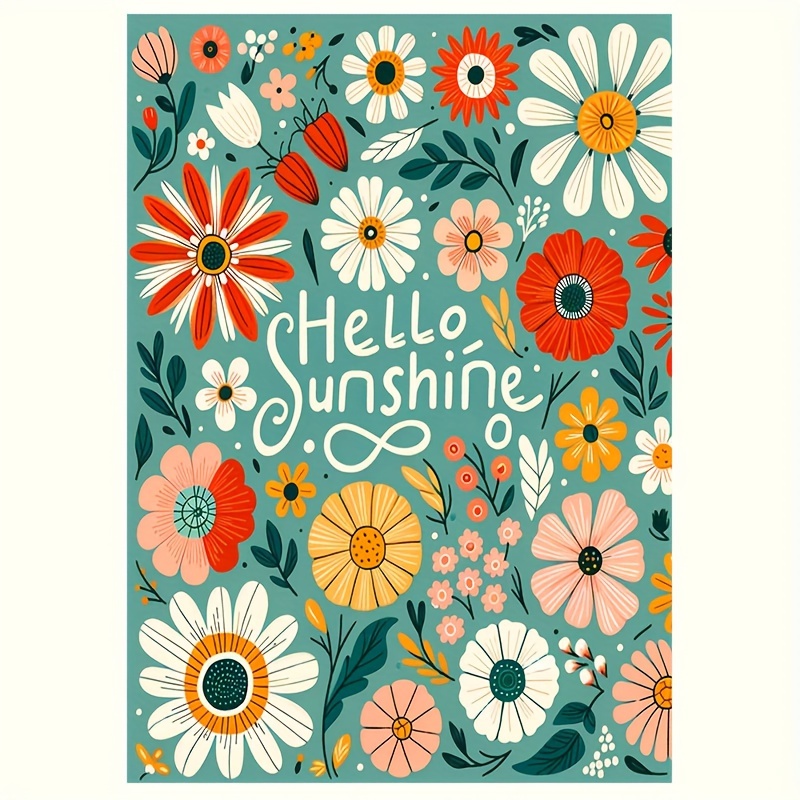 

1pc, Hello Sunshine Spring Flag, Outdoor Double Sided Spring Garden Flag, Indoor Floral Flag, Home Decor, Outdoor Decor, Yard Decor, Garden Decor, 12x18 Inches (flag Only, No Flagpole)