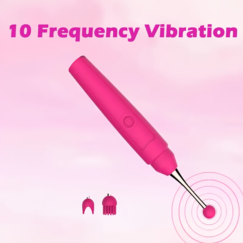 Female AV Vibrator With 10 Frequency Vibration, Female Masturbation Point, Wet Pen Vibrator, Clitoral Stimulator, Portable Handheld Female Vibrator, Breast Massage, Masturbation Point Vibrator