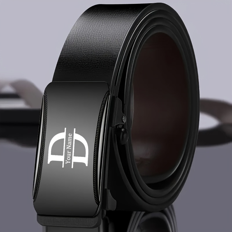 TEMU Anpassat Bälte Personlig Present Julklapp Nyårspresent Fars Dag Present Anpassat Namn Present Anpassat Bälte Pojkvän Present