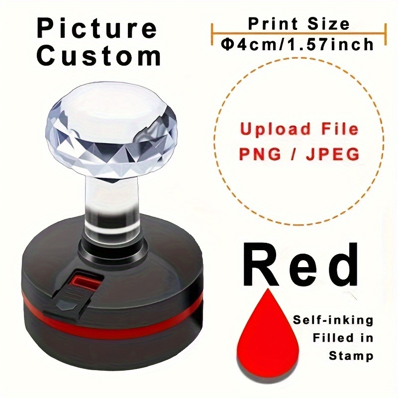 

Personalized Stamp With - , For Books & Office Use - In German, French, English, Spanish