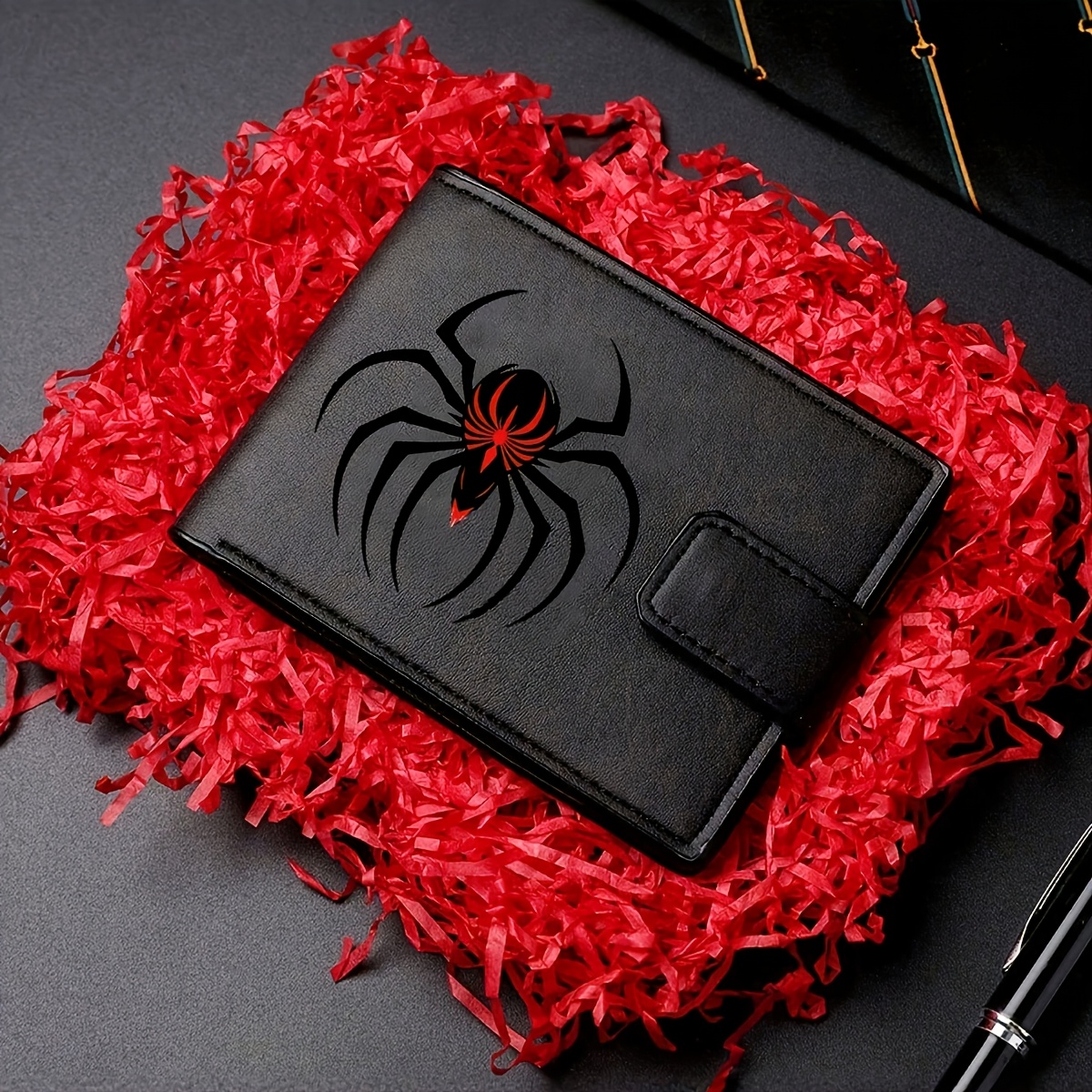TEMU Fashion Wallet - Compact Credit Card Holder With Coin Pocket; Snap Closure For And Cards; Printed Design; Wallet