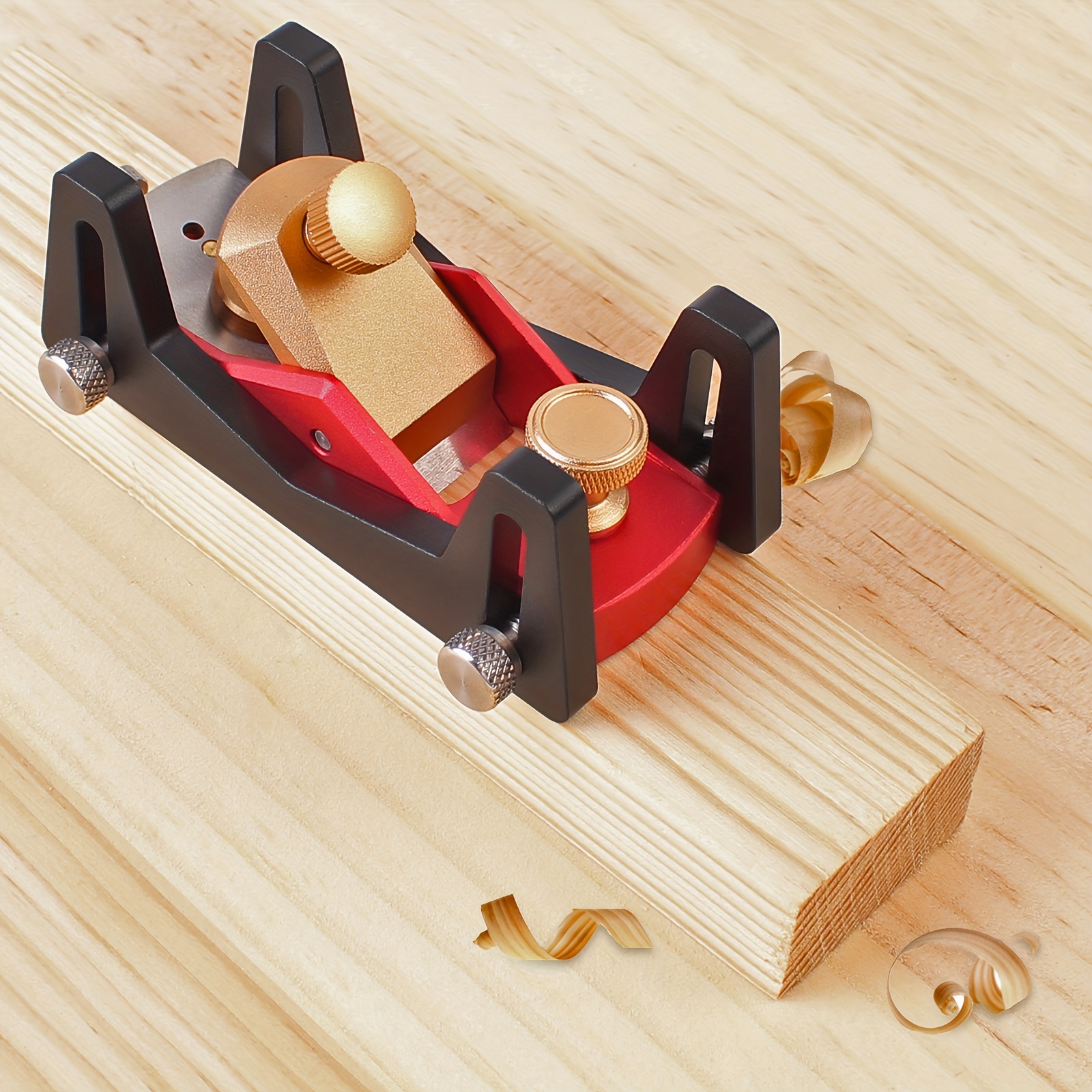 

1pc Aluminum Hand Planer - Precision Adjustable Woodworking Plane For Furniture And Model Making, Manual Non-electric Wood Planer Cutter Tool