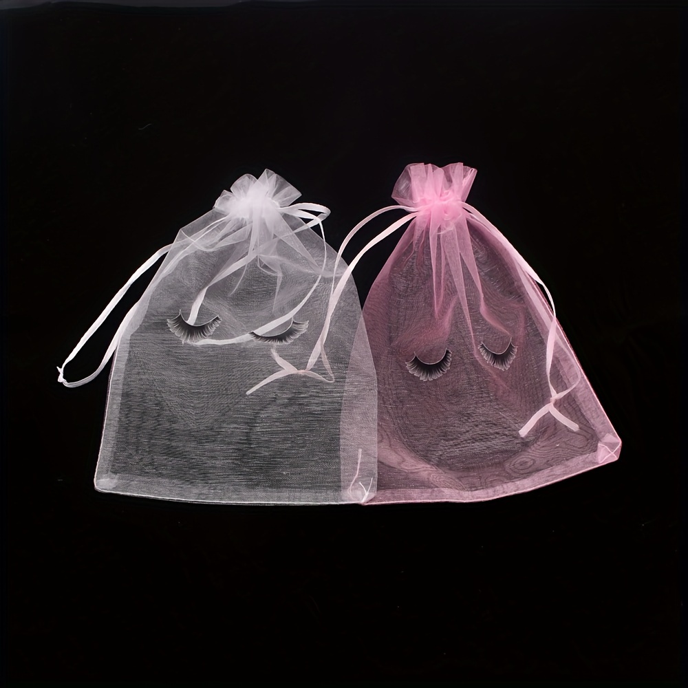 

20 Pcs Eyelash Tulle Bags, String Jewelry Gift Bags, Toiletries Bags, For Sachets, Jewelry, Candy, Soap Bags, Net Gift Bags, String Gift Bags, Jewelry Gift Bags