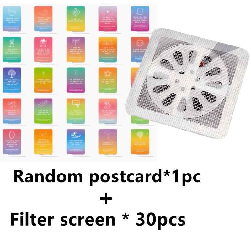 TEMU 30pcs Of Bathroom Hair Filters, Toilet Drain Filters, Kitchen Drain Prevention Devices, Self-adhesive Floor Drains, Bathroom And Kitchen