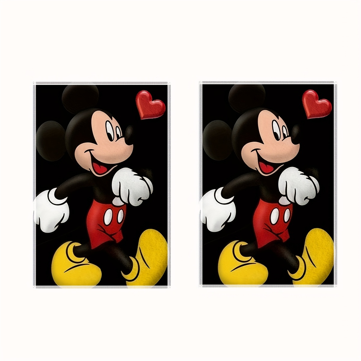 TEMU 2pcs Mouse Hand Towels - Soft Microfiber, Themed Bathroom Decor With & Mouse Designs, Kitchen, Gym, Or Holiday Gifts, Quick-dry & Absorbent, Bathroom Decor And Accessories