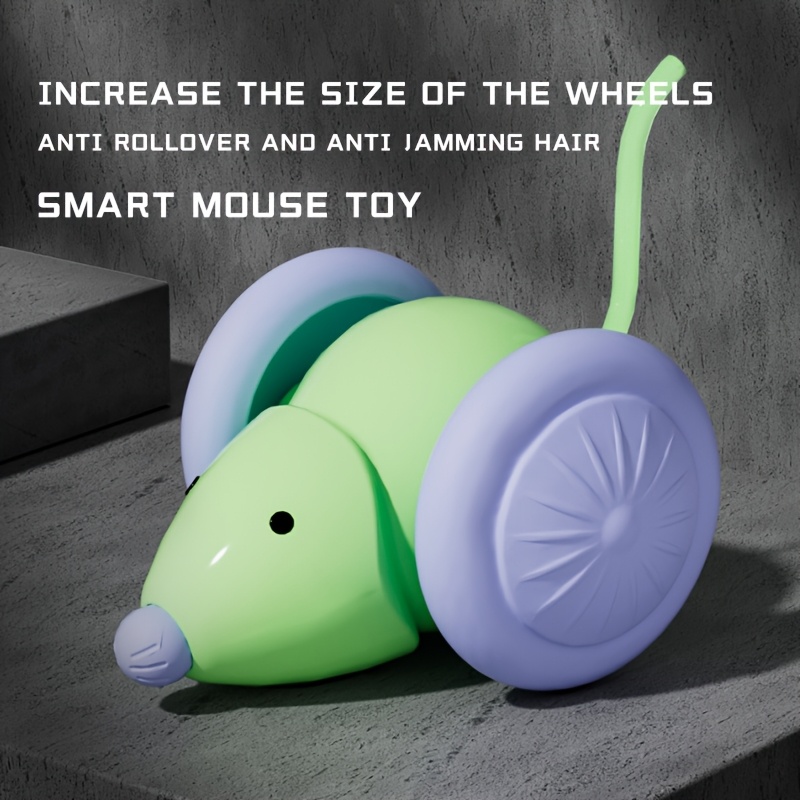 Automatic Electric Mouse Cat Toy with Obstacle Avoidance