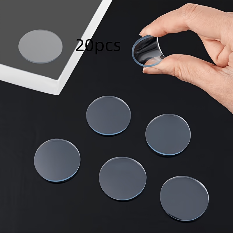 E-shop 20 Stück rutschfeste Unterlagen für Glas-Tischplatten, Glas-Tischplatten-Stoßfänger, antihaftbeschichtete rutschfeste Matten für
