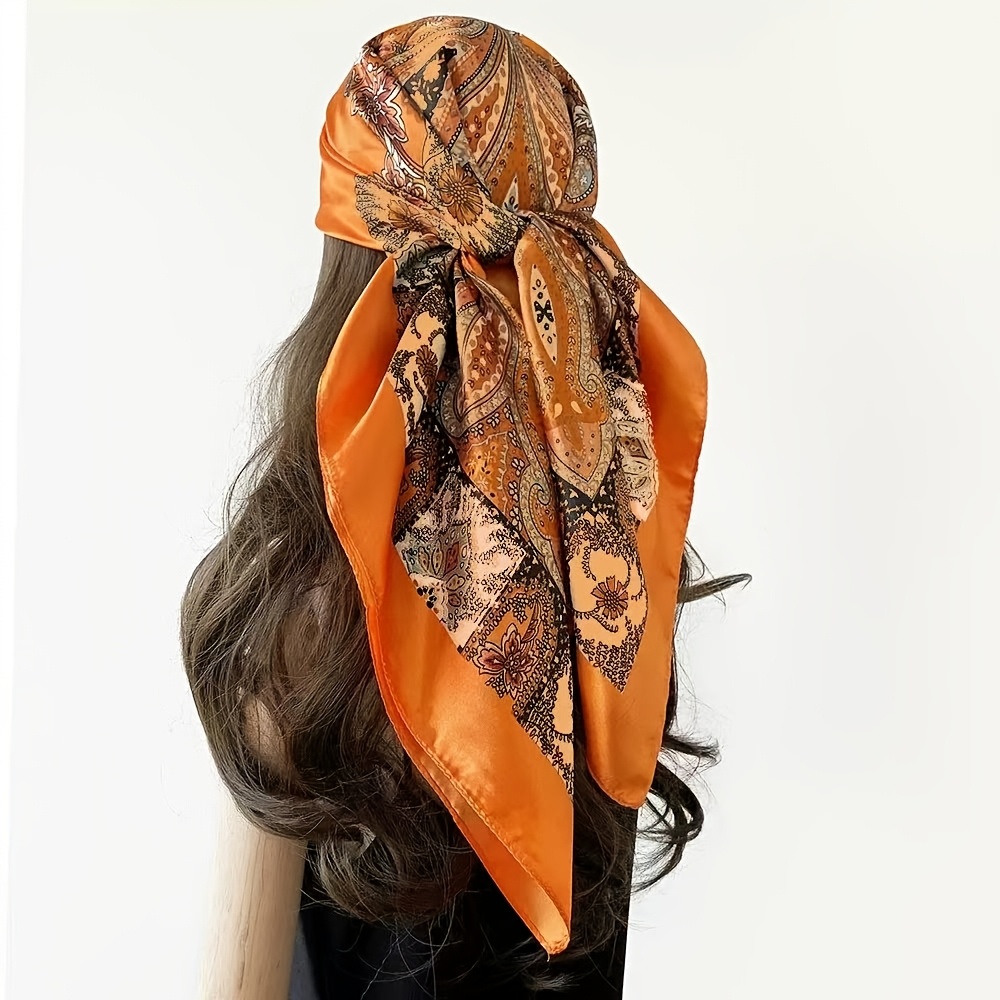 1pc Classic Printed Paisley Pattern, Soft And Smooth To The Touch, No Body Feeling, Soft To The Touch, Used As A Belt, Bag, Ribbon, Hair Band Or Scarf, Is An To Enhance The Overall Shape