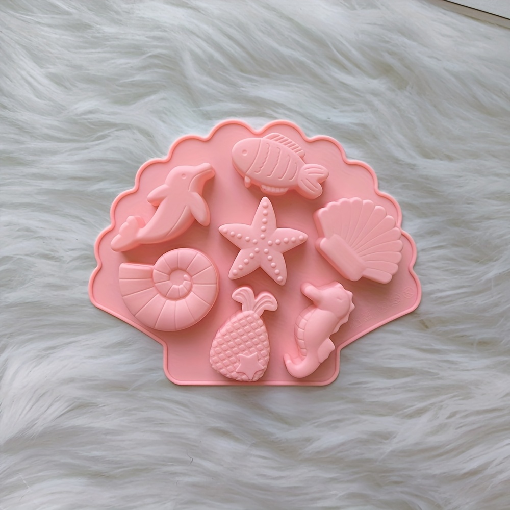 E-shop 1/2/3 Stück 7 Arten von Schmuckformen für die Meereswelt, MeeresTier, Delfin, Schnecke, Seestern, Muschel, Seepferdchen, handgefertigte