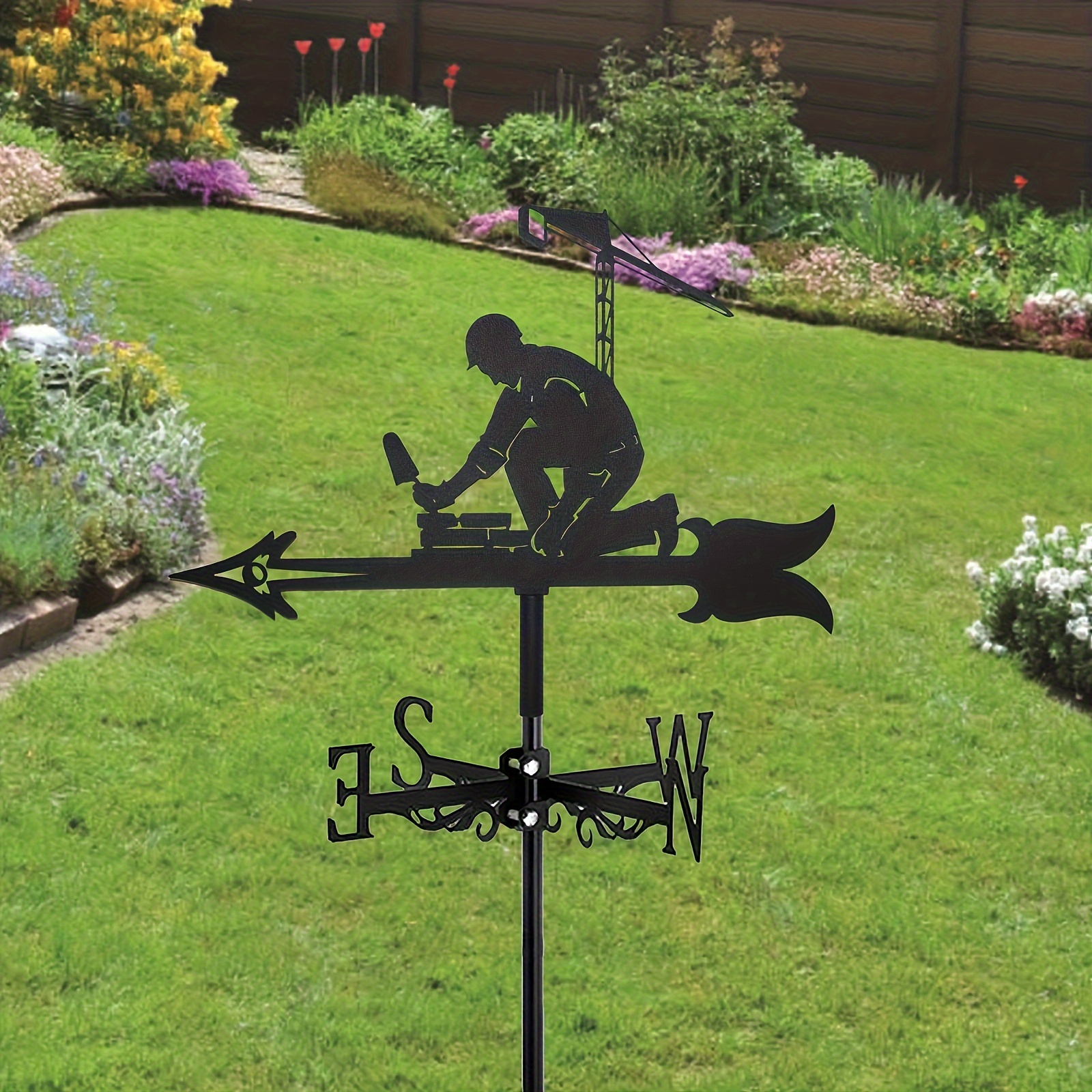 風向計、風見鶏、動物のオーナメント、金属製方向指示器、庭の装飾用屋根マウント、牛、リス、クジラ、ニワトリ、ワシ屋外用、測定ツール付き 動物の飾りが 付いている風向計風向計、家庭用風向計風向計、庭の屋根測定ツール - 牛 測定ツール 風見鶏 方向指示器 風見鶏 ... 風向計、風見鶏、動物のオーナメント付き、クリエイティブな動物の彫刻 風向インジケーター 庭の杭 プロの測定ツール 庭の庭 組み立てが