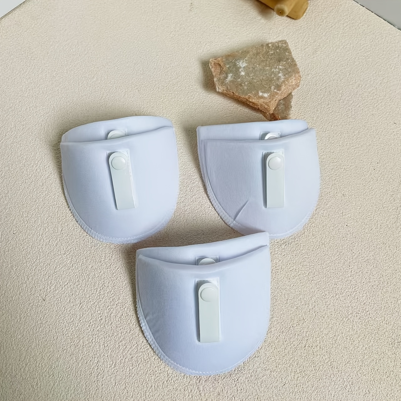 Image of 3 Pairs Of 0.6-inch Thick Women's Shoulder Pads, Single-hand Non-slip Pad Design For Ladies' Clothing, Breathable And Comfortable Wear