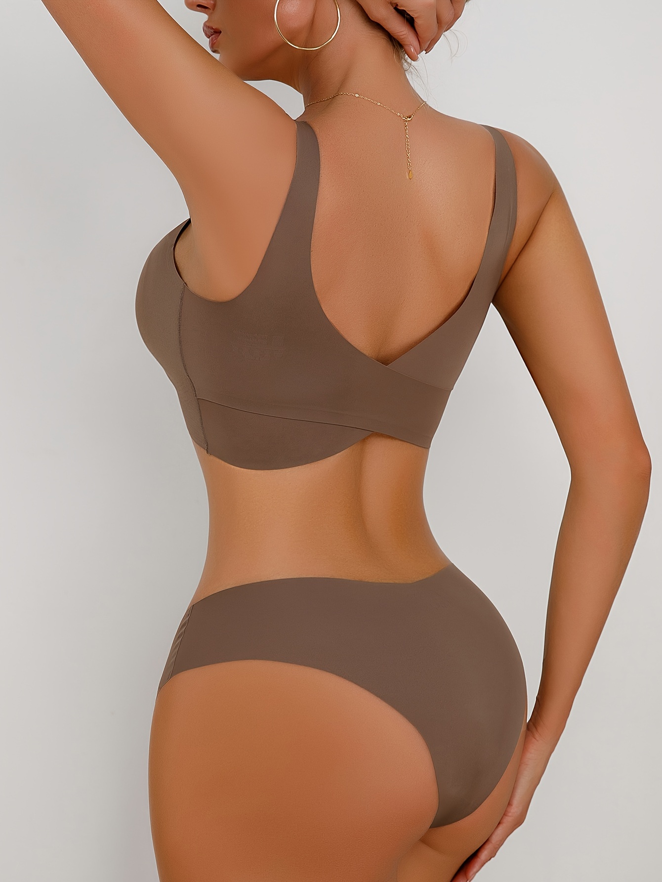 Solid Seamless Lingerie Set