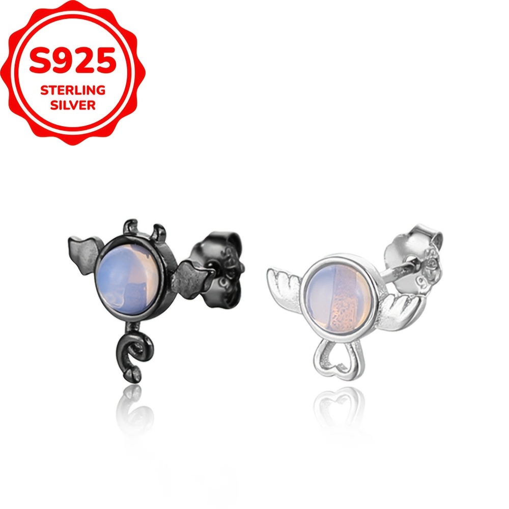 Image of 1 Pair Fashion S925 Sterling And Earrings With Cz Decor Making Jewelry Gifts For Daily Or Holiday Dressing Additions
