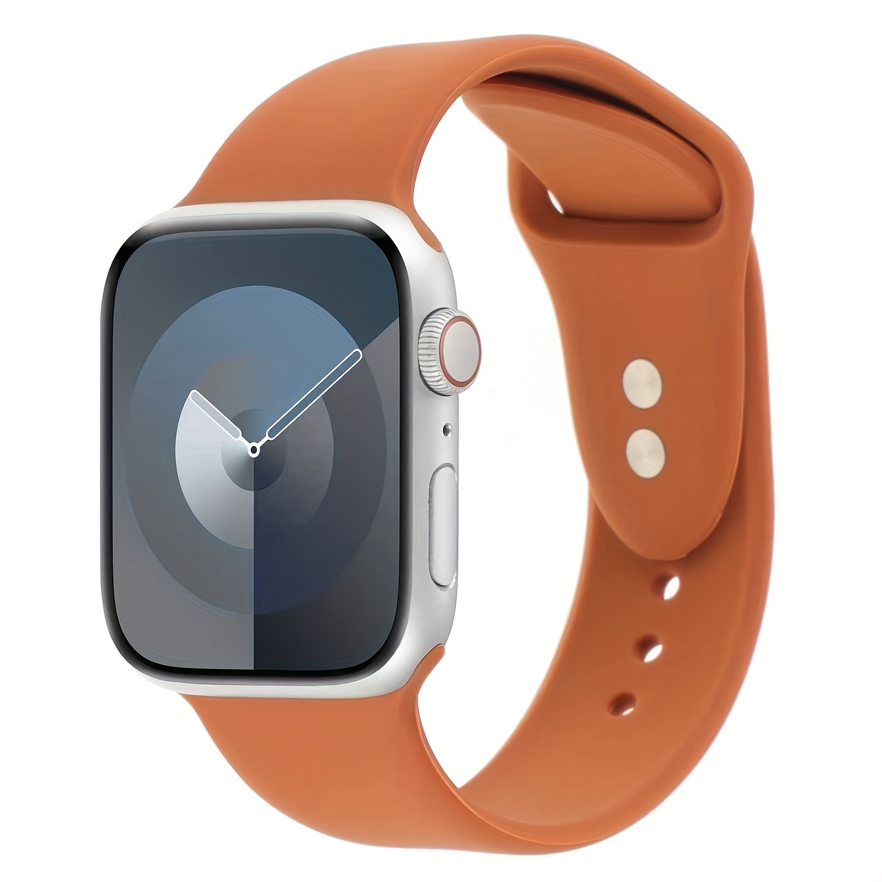 soft silicone sports strap compatible with for   watch series 11 10   6 5 4 3 se   2 adjustable wristband featuring a   comfortable and durable suitable for 38mm to 49mm unisex smartwatch accessory
