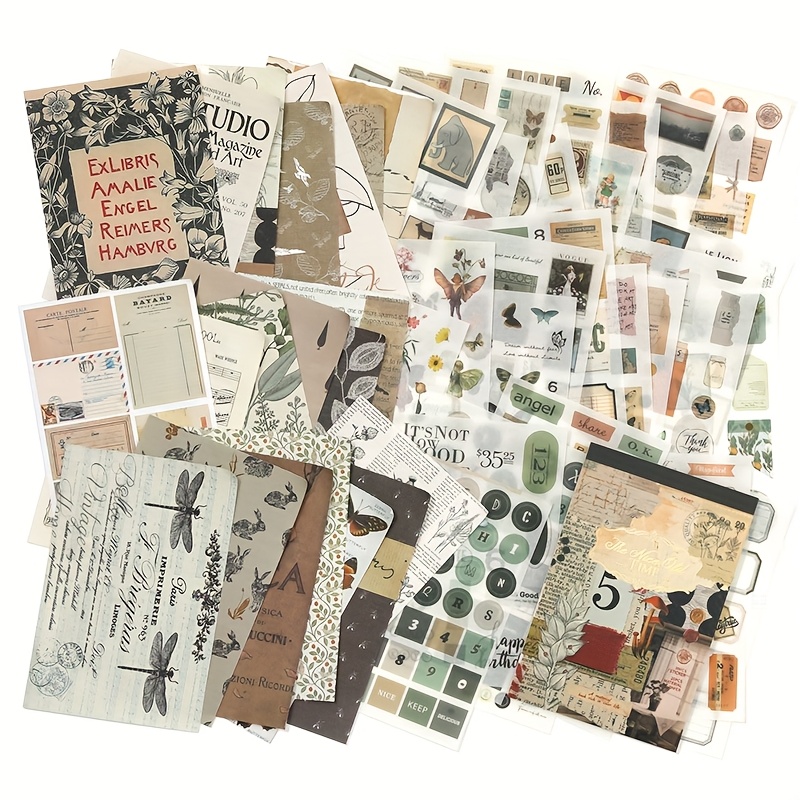 junk journal kits sold on Temu Australia