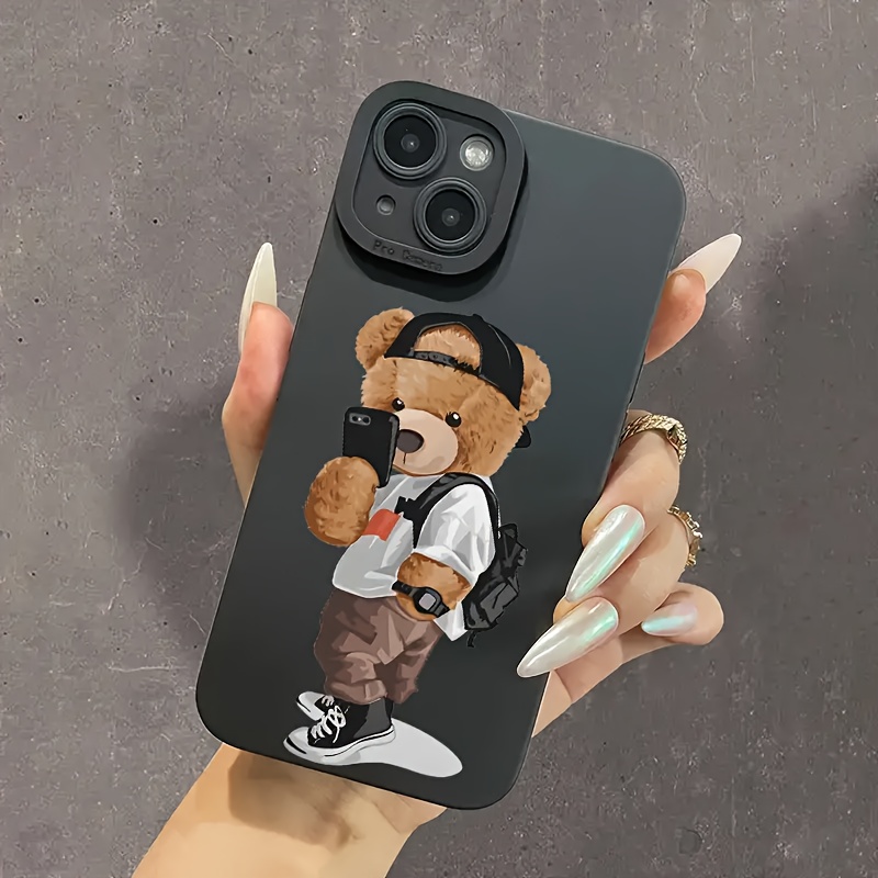 

Black-eyed Bear For Taking Photos, Suitable For Iphone Protective Phone Case