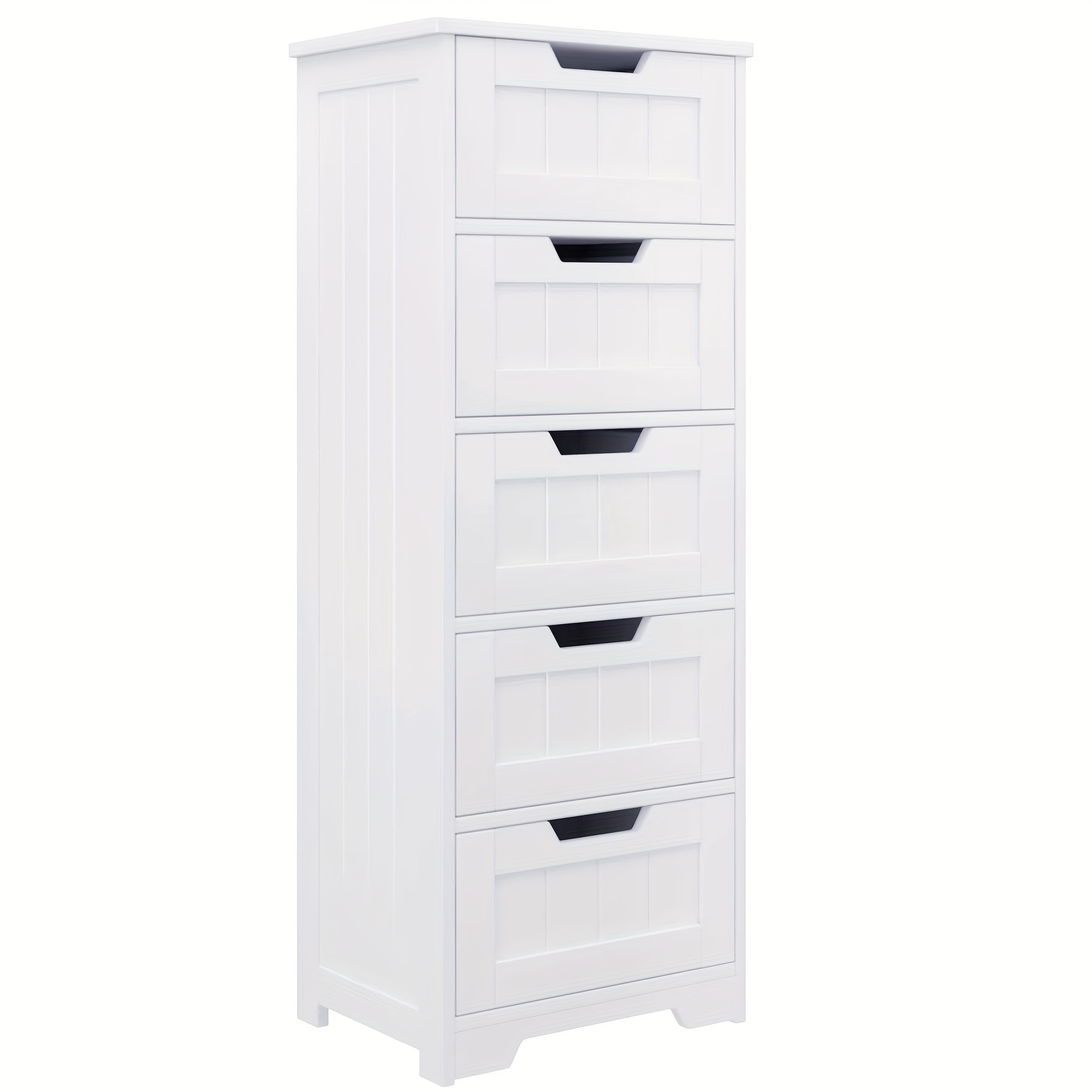 Image of Furchen Bathroom Storage Unit, Independent Storage Cabinet Ideal For Bathroom, Living Room, Hallway, Bedroom, 40x30x102cm, Storage Drawer Units