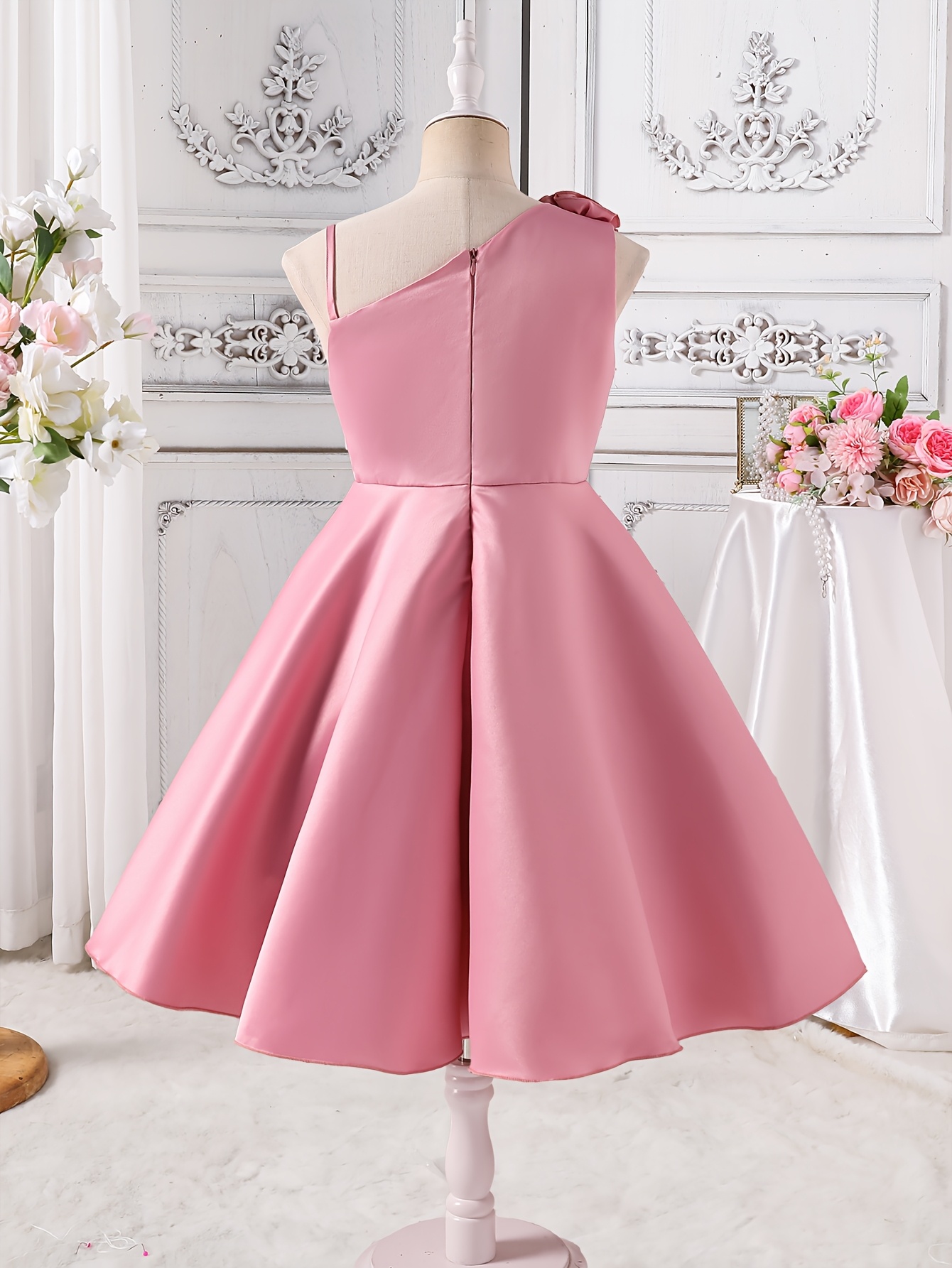 pink winter formal dresses short pink short dress prom Pink Tulle Lace Short Prom Dress, High Low Evening  Party Dress US 14 / Pink / Knee Length