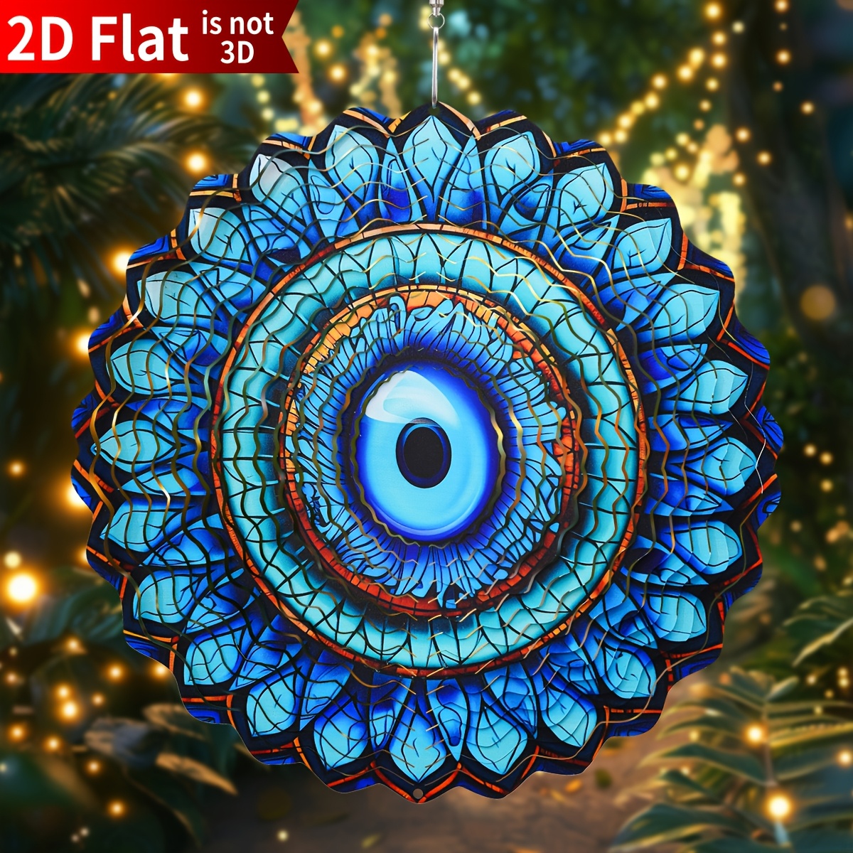 thumbnail image 2 of Snow Spinner 3 Pcs Wind Spinners Outdoor Tent Garden Decor Wind Hanging Outdoor Windsock Ceiling Hanging Decoration Xmas Swirls Outdoor Decoration Rainbow Decor To Rotate Windmill Hair Dryer Sensory Garden Equipment 2 of 13