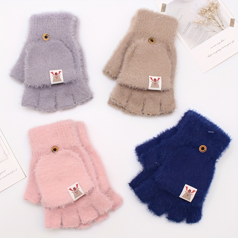

Knitted Gloves, Unisex, Touchscreen , , Thickened , For , , Out, Washable