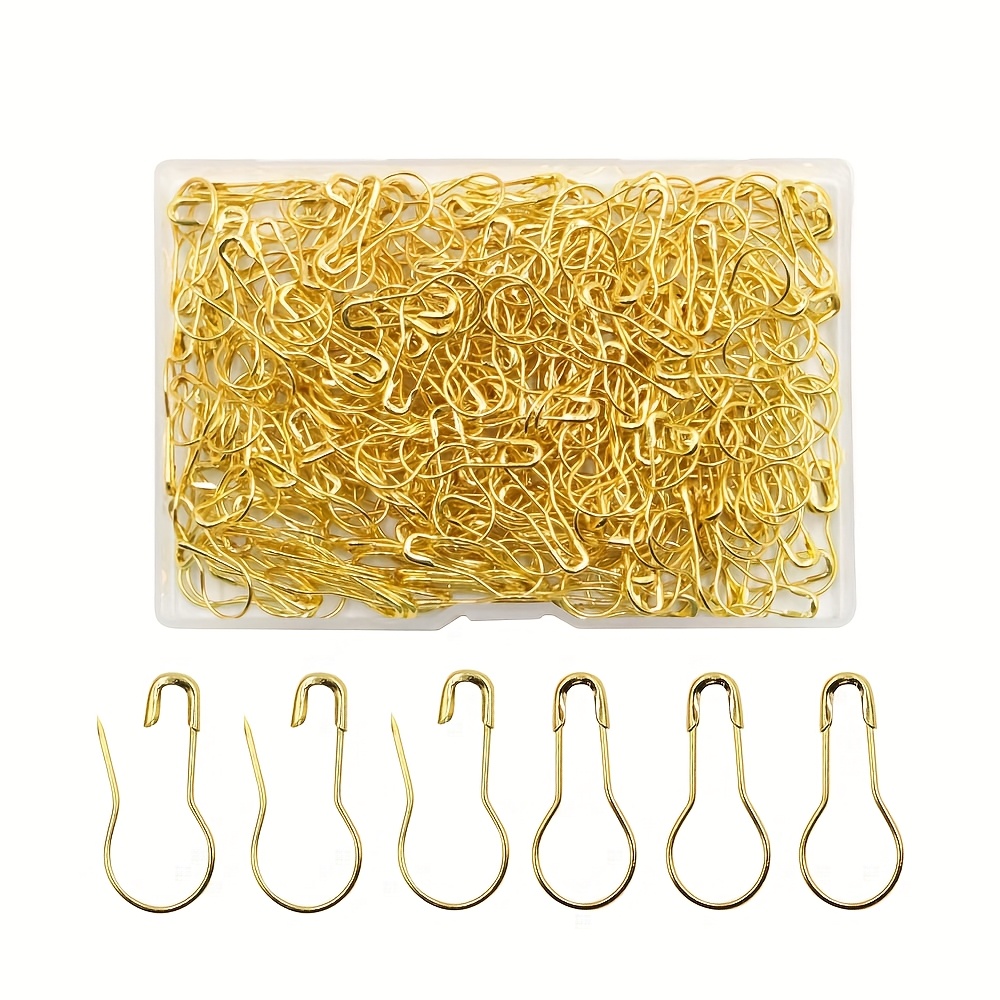 TEMU 350 Safety Light Bulb Pins, Golden Bulb Pin Gourd Safety Pins, Metal Gourd Clothing Label Pins, Suitable For Knitting And Craft Projects, Home