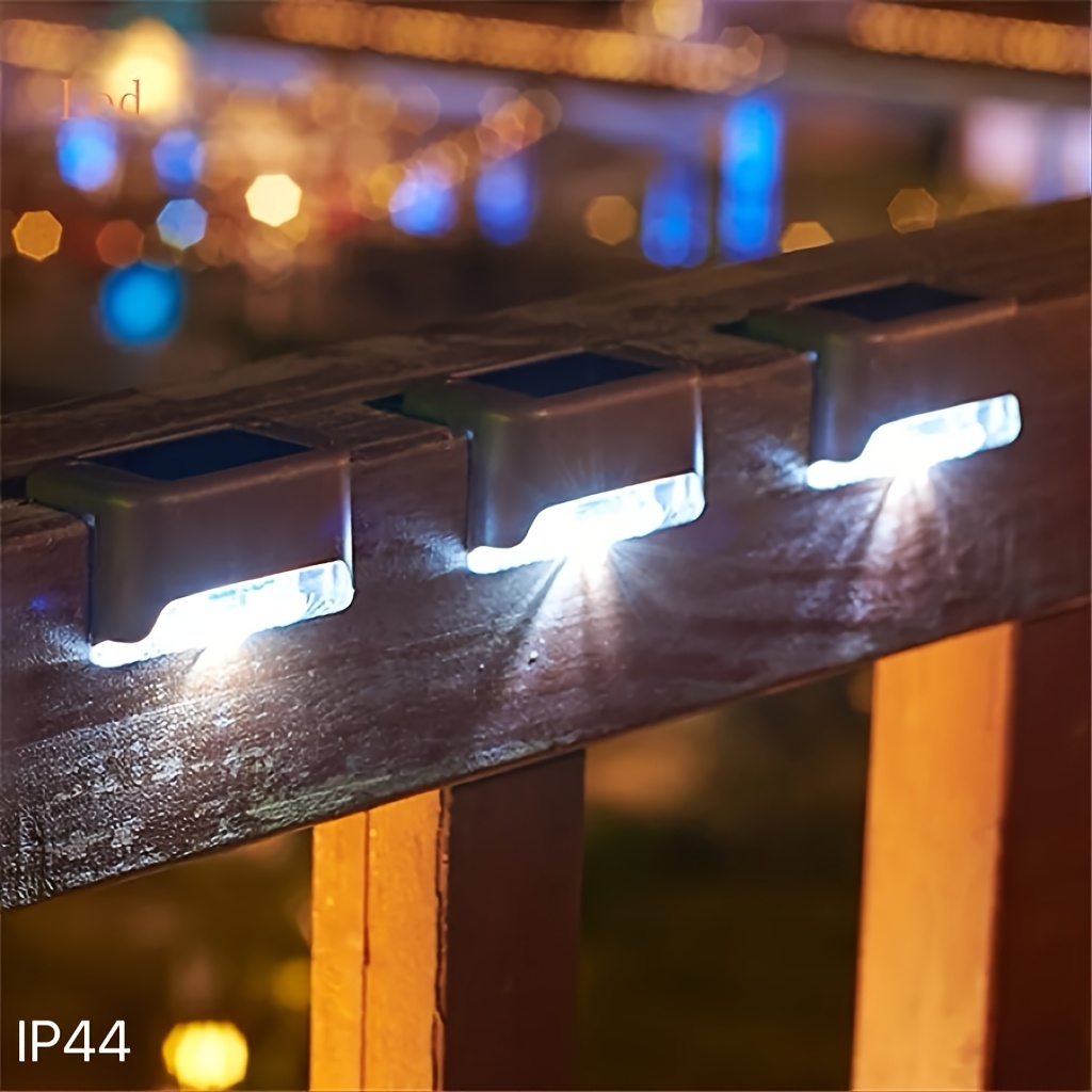solar powered led step lights outdoor pathway garden patio balcony and fence lighting solar powered outdoor lights with motion sensor   solar outdoor lights