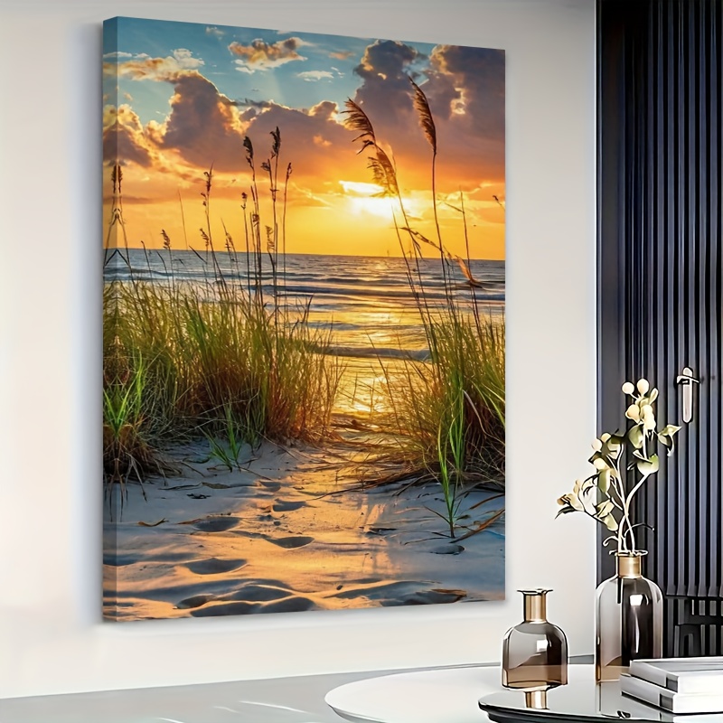 Image of 2d Flat, 1pc 2d Flat An Exquisite Canvas Artwork With Suitable For Posters And Wall Decor Ideal For A Living Room Setting Featuring A Framed In Solid Wood, 2d Flat