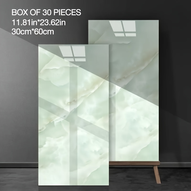 Image of 15pcs Or 30pcs Of Foam Board Wall Stickers Featuring Marble Pattern, Ideal For Decorating Walls In Spaces Such As Kitchens, Living Rooms, Bathrooms, Offices, And Dormitories