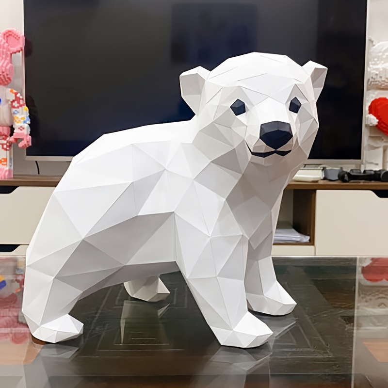 Polar Bear hotsell Sculptures | 3D Building Blocks | DIY Model Kit