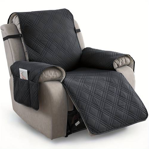 1pc recliner chair cover non slip recliner slipcover for recliner chair with pocket washable reclining chair furniture protector for pets recliner chair home decoration
