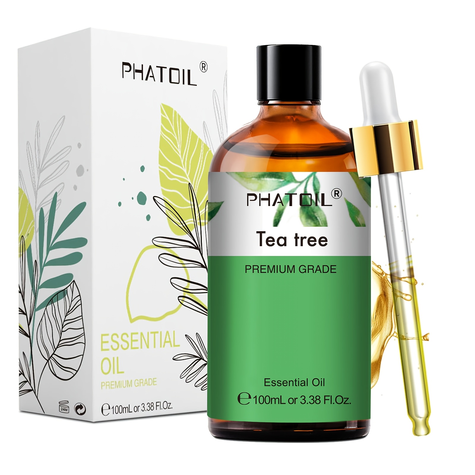 Phatoil 1pc 100ml/3.38fl.oz Essential Oils For Diffusers Humidifiers Candle Making