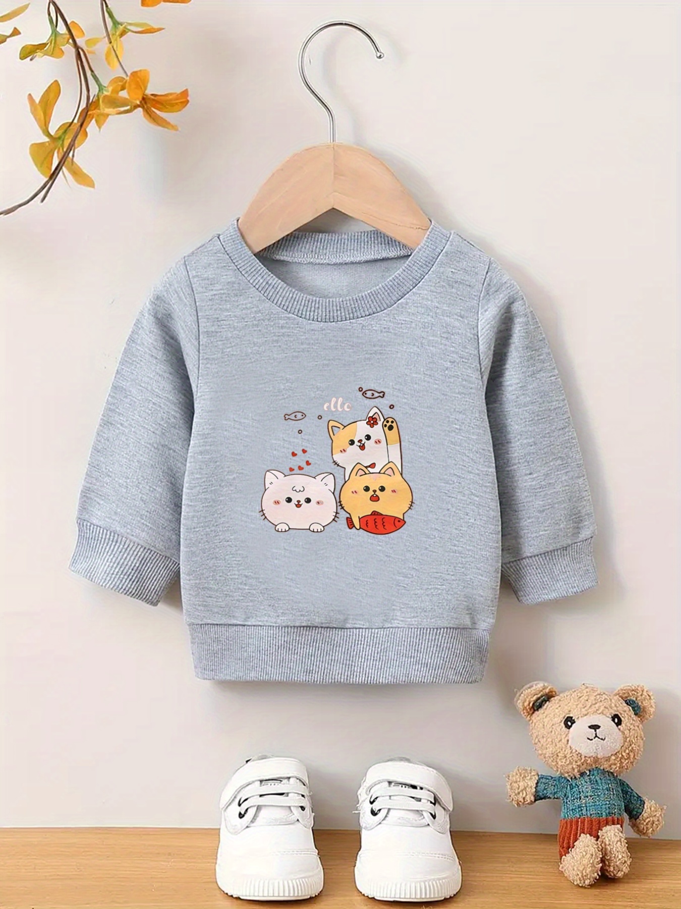 baby meisje schattige dierenfamilie print trui met Temu Belgium