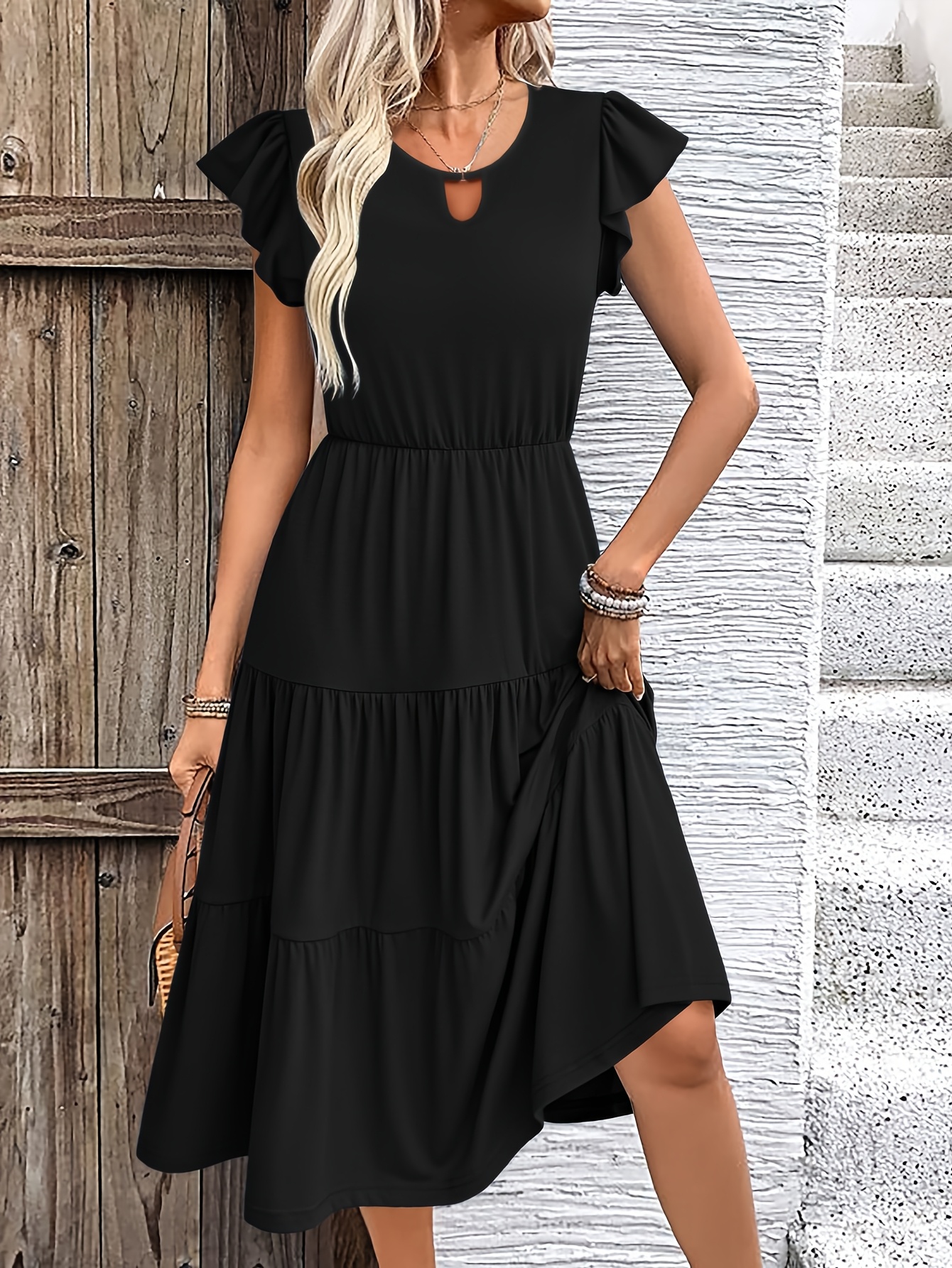 slim fit dress slacks The Organic Cotton Weekend Tee Dress main image 0