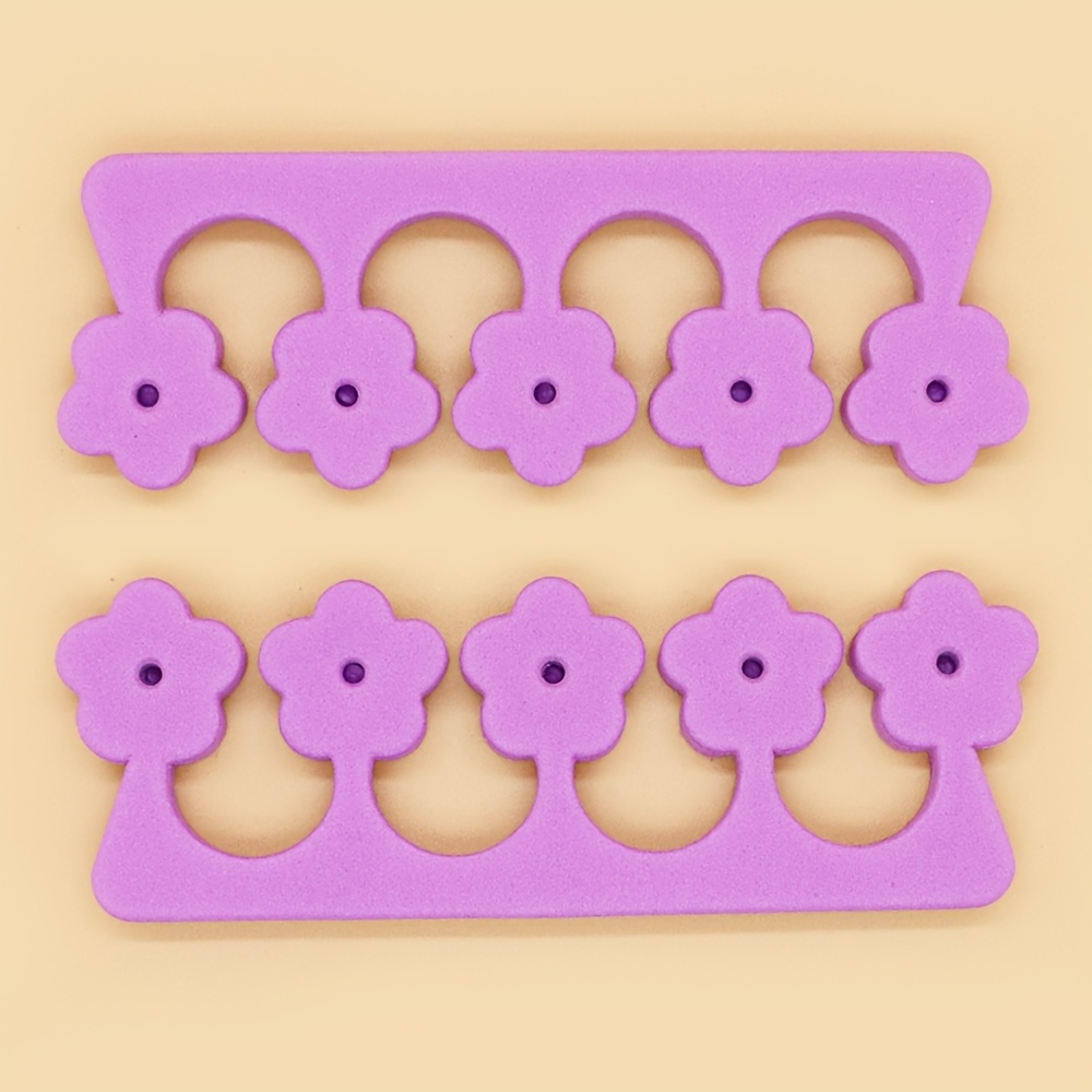 8pcs Soft Sponge Finger and Toe Separators for Nail Art