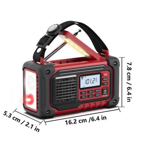 emergency radio am fm sw hand crank radio with 37000mwh portable battery usb solar hand crank rechargeable aaa battery powered sos siren and flashlight for indoor outdoor emergencies home holiday gifts