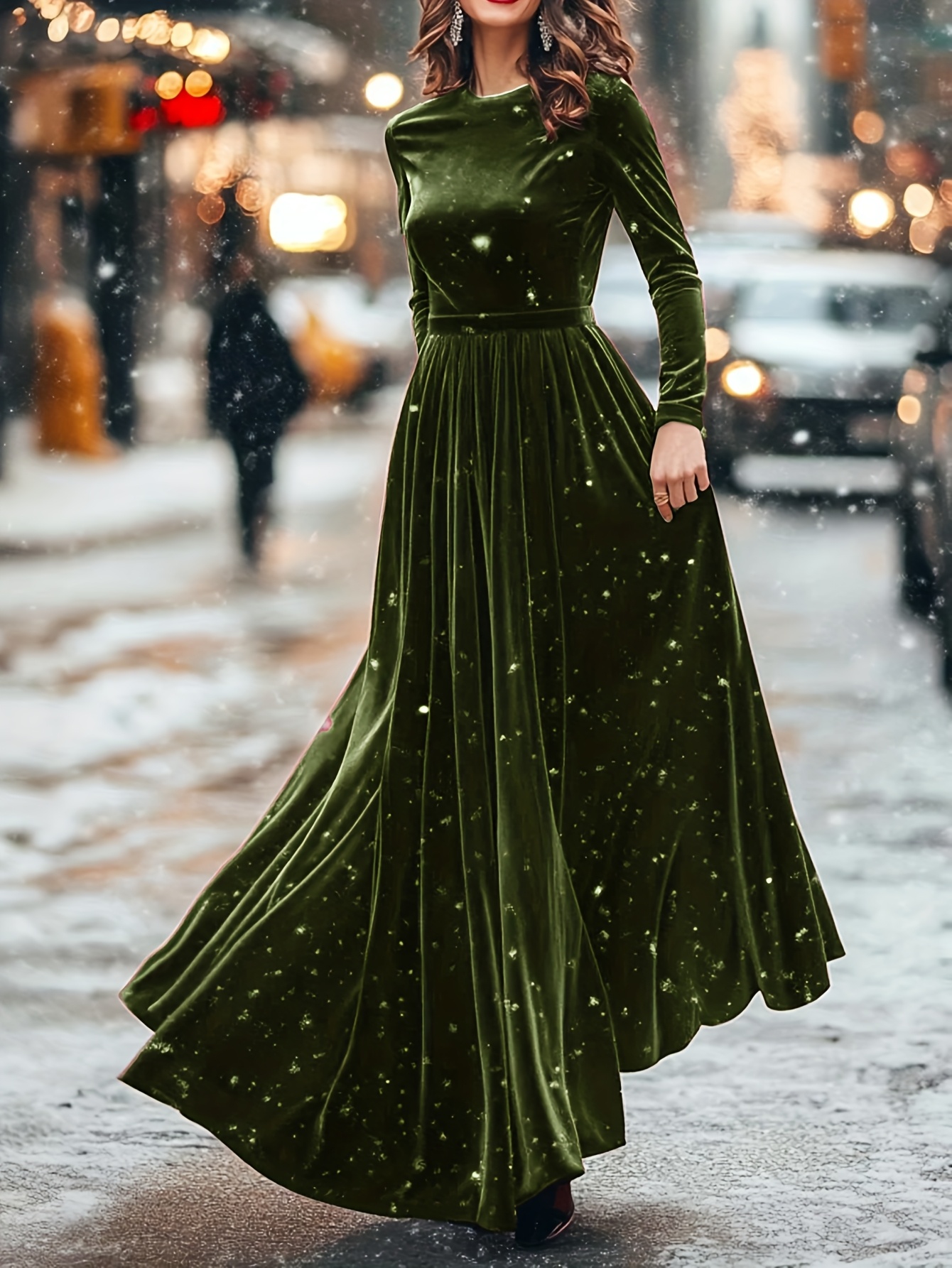 midi dress with corset MissJophiel Corset Floral Print Organza Midi Dress with Puff Sleeves Floral Print / Above Knee / US2