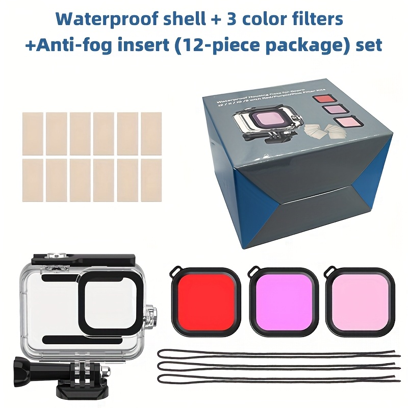 waterproof case hero 13/12/11/10/9 black camera Temu Greece